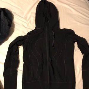 Black Lululemon hooded zip up